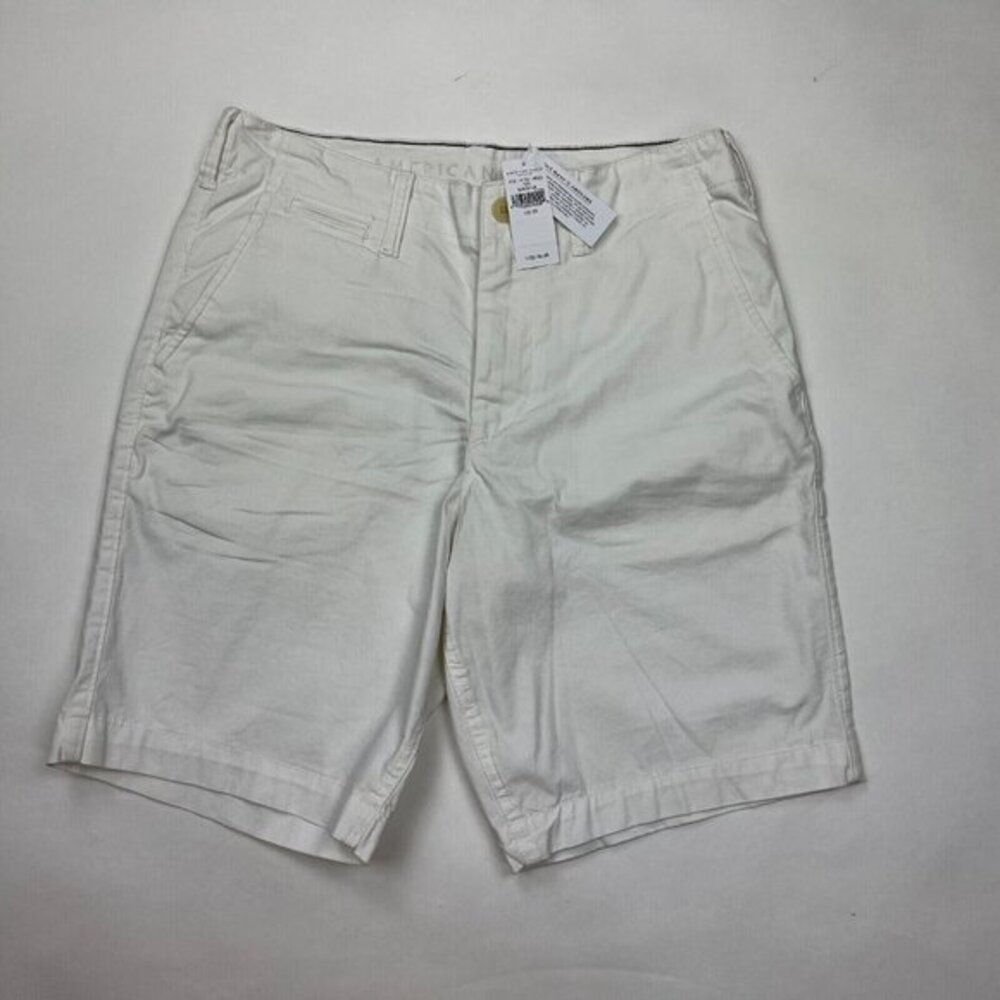 American Eagle Ne(x)t Level Classic 10" Khaki Shorts Cotton Blend Mens 30 NWT